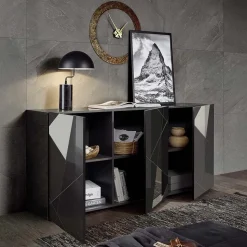 Soggiorno Cod linea Gamma in Grigio Lucido