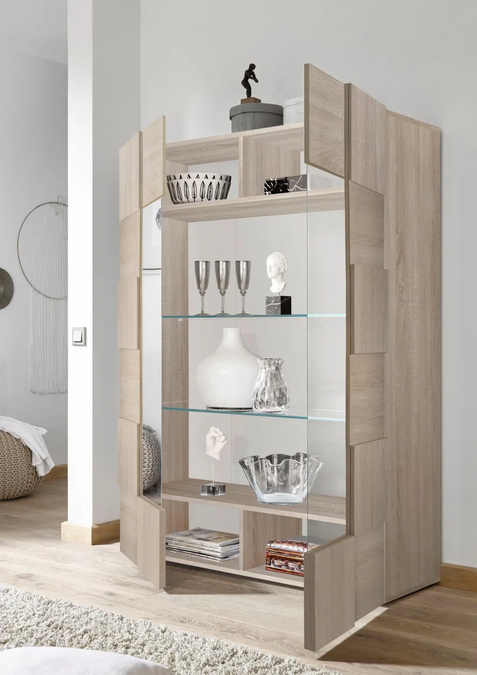 Soggiorno completo Kavin linea Dama in Rovere