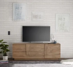 Soggiorno Diana linea Sax in finitura Rovere Mercure