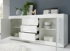 Soggiorno Gian linea Basic in Bianco lucido
