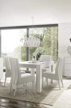 Soggiorno Giunone linea Sax in finitura Bianco Lucido
