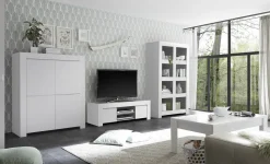 Soggiorno Visio linea Clear in Bianco Opaco
