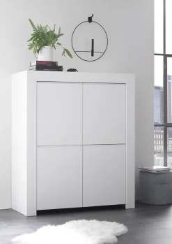 Soggiorno Visio linea Clear in Bianco Opaco