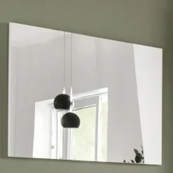 Specchiera da ingresso linea Virgola finitura Bianco Lucido