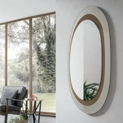 Specchiera ovale Nefti disponibile in 2 colori