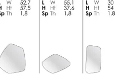 Specchiera Sasso 3 pezzi