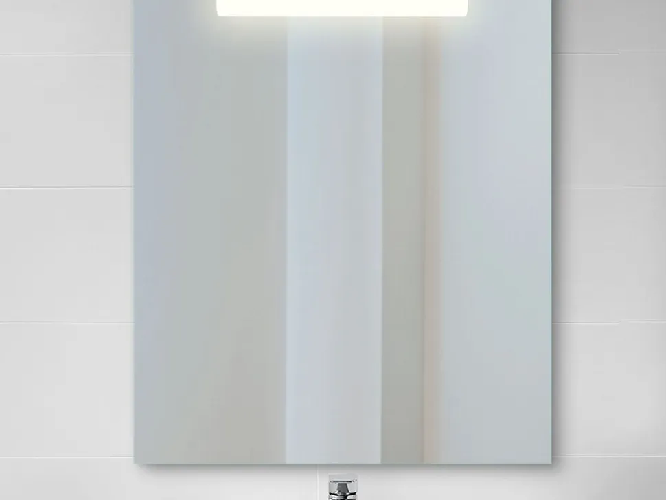 Specchio da bagno rettangolare Pegasus con Illuminazione LED frontale