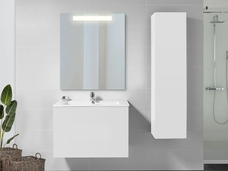 Specchio da bagno rettangolare Pegasus con Illuminazione LED frontale