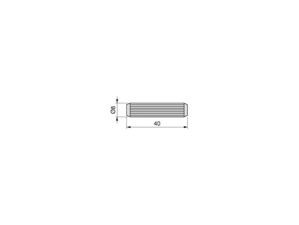 Spine in legno di Faggio per sistema di unione a pressione diametro 8x40mm