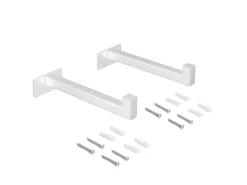 Supporti per mensole in legno Shelf dritto con tubo quadro disponibile in 2 colori