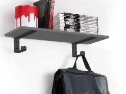 Supporti per mensole in legno Shelf con gancio integrato disponibile in 2 colori