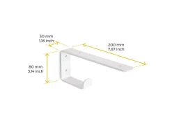 Supporti per mensole in legno Shelf con gancio integrato disponibile in 2 colori