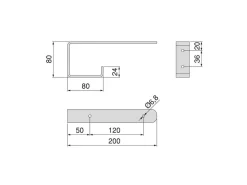 Supporti per mensole in legno Shelf con gancio integrato disponibile in 2 colori