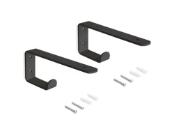 Supporti per mensole in legno Shelf con gancio integrato disponibile in 2 colori
