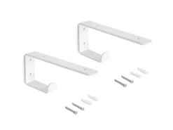 Supporti per mensole in legno Shelf con gancio integrato disponibile in 2 colori