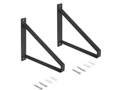 Supporti per mensole in legno Shelf con forma triangolare disponibile in 2 colori