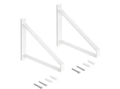 Supporti per mensole in legno Shelf con forma triangolare disponibile in 2 colori
