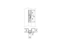 Supporti per 3 ripiani in Legno e 1 modulo per struttura Zero, Zama, Verniciato grigio pietra