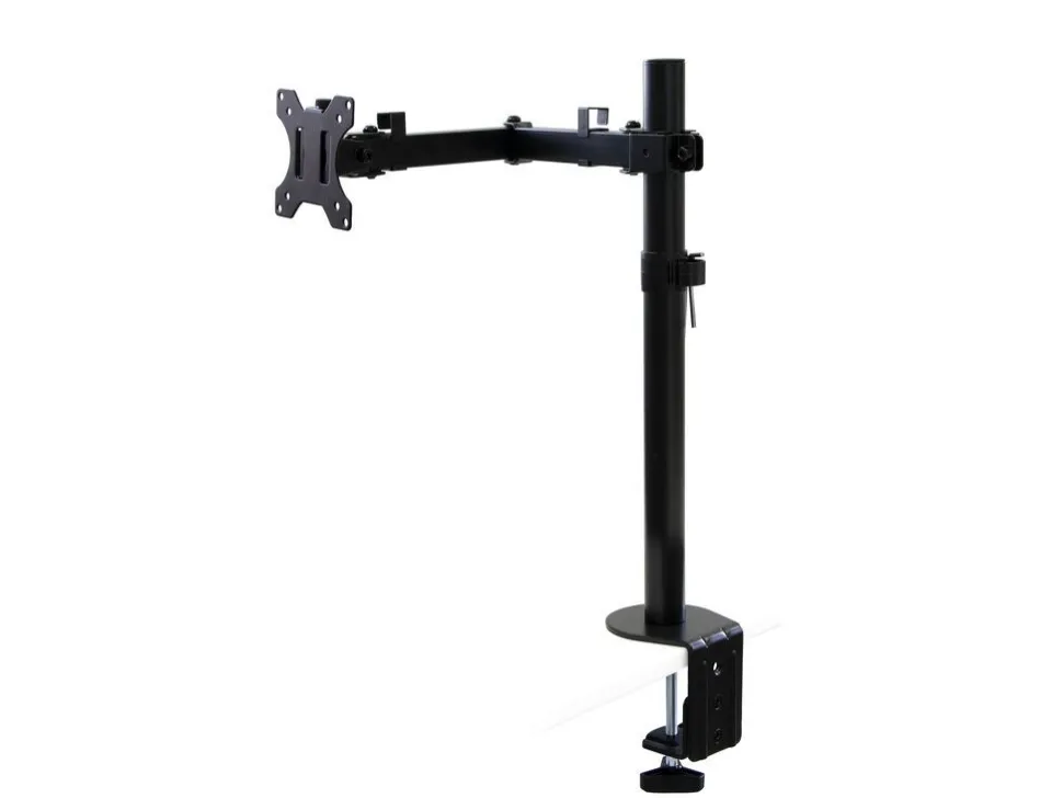Supporto da tavolo per monitor inclinabile e girevole a 360° singolo o doppio