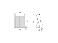 Supporto per Tablet sospeso da cucina Titane