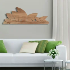 Sydney - quadro in legno mdf scuro L 110 cm
