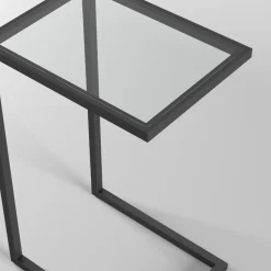 Tavolino da divano in alluminio e vetro personalizzabile