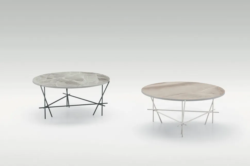 Tavolino da salotto con struttura in metallo Wire disponibile in vari colori