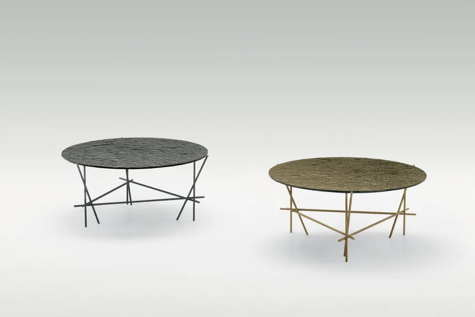 Tavolino da salotto con struttura in metallo Wire disponibile in vari colori