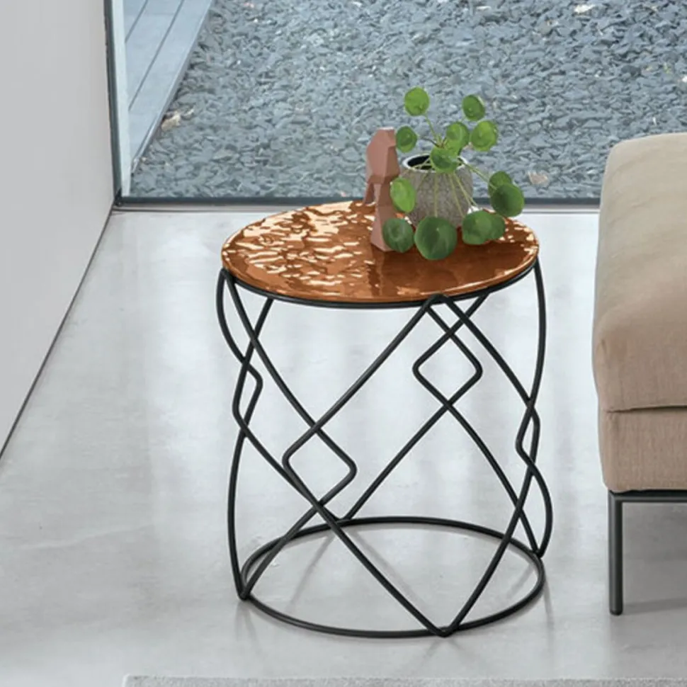 Tavolino da salotto Drum Corner disponibile in vari colori