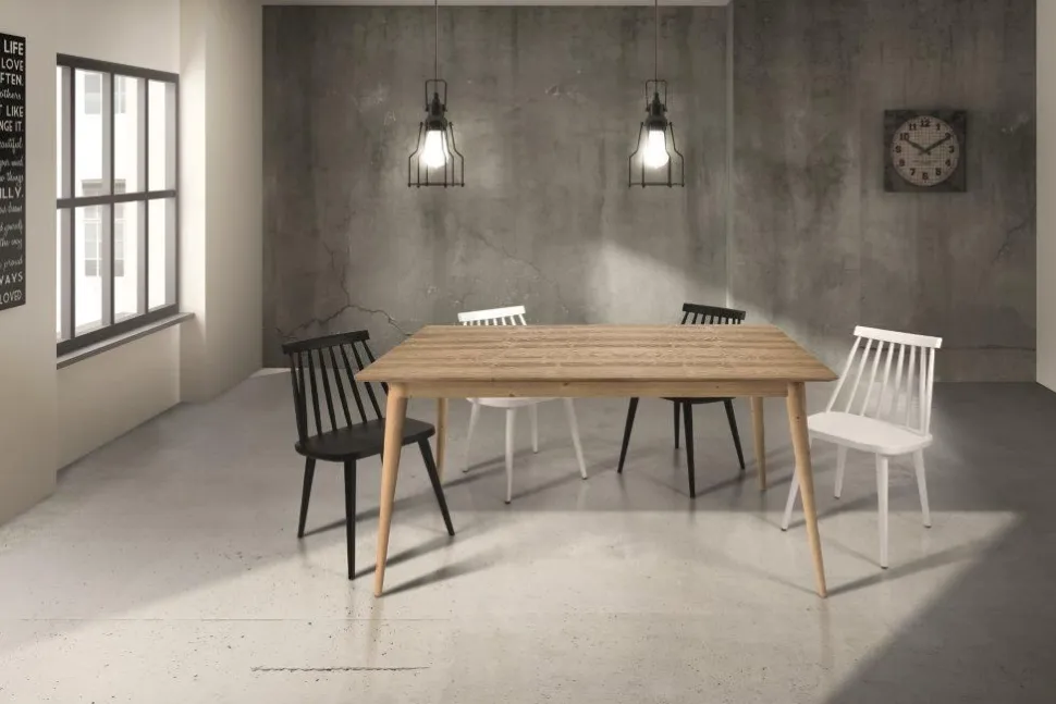 Tavolo allungabile Alin in finitura Rovere disponibile in 2 misure