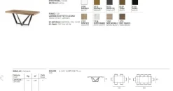 Tavolo allungabile Apollo in finitura Bianco rustico con struttura Grafite L 160