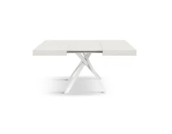 Tavolo allungabile con piano in nobilitato finitura Bianco Frassino Bridge