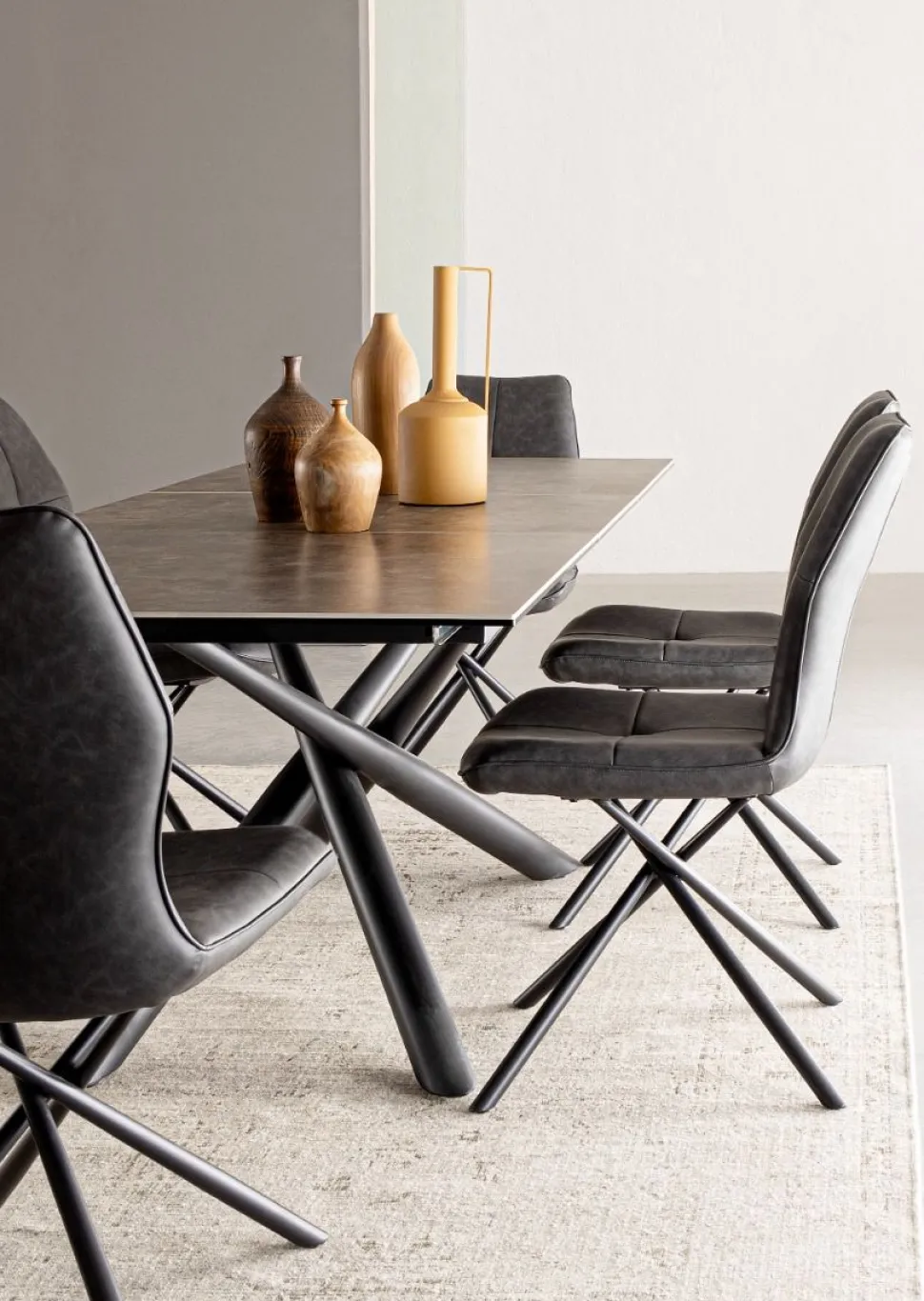 Tavolo allungabile con piano in ceramica Seyfert
