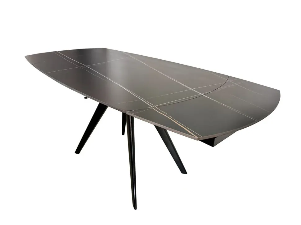 Tavolo allungabile con piano girevole Caponord