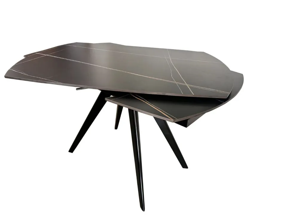 Tavolo allungabile con piano girevole Caponord