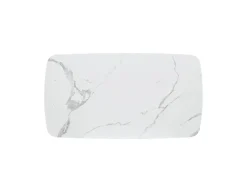 Tavolo allungabile con struttura in metallo e piano in ceramica Emma