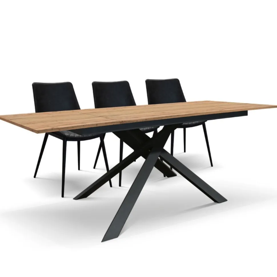 Tavolo allungabile Elias finitura Rovere Rustico disponibile in 3 misure