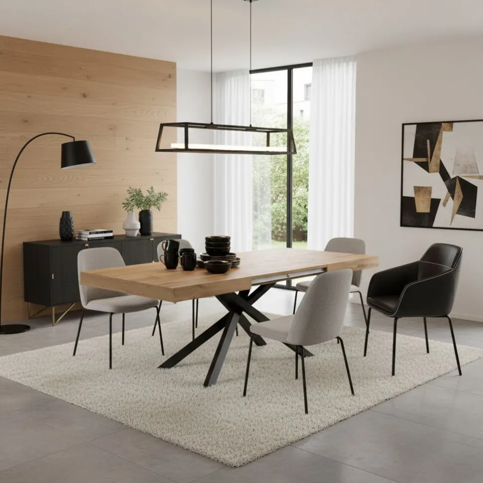 Tavolo allungabile Emme disponibile in 2 misure e 4 colori