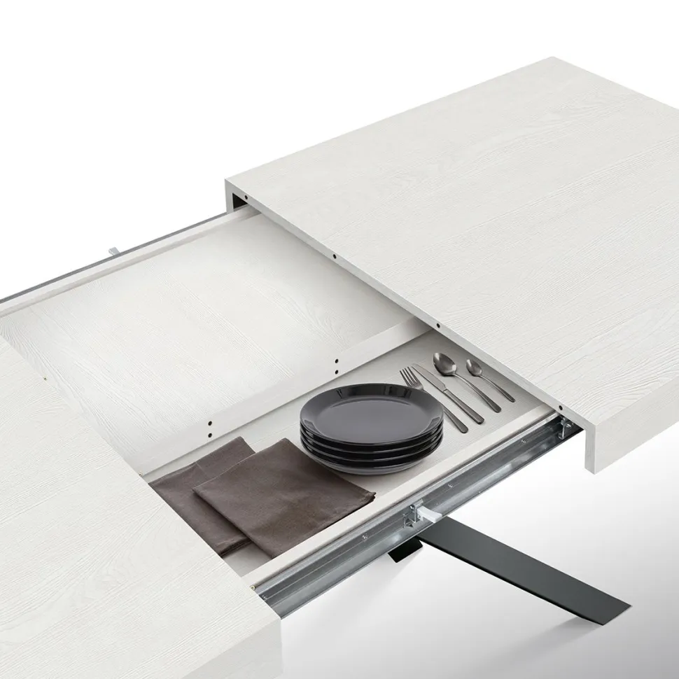 Tavolo allungabile Emme disponibile in 2 misure e 4 colori