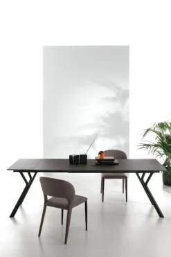 Tavolo allungabile Katana in laminato effetto legno disponibile in vari colori L 130