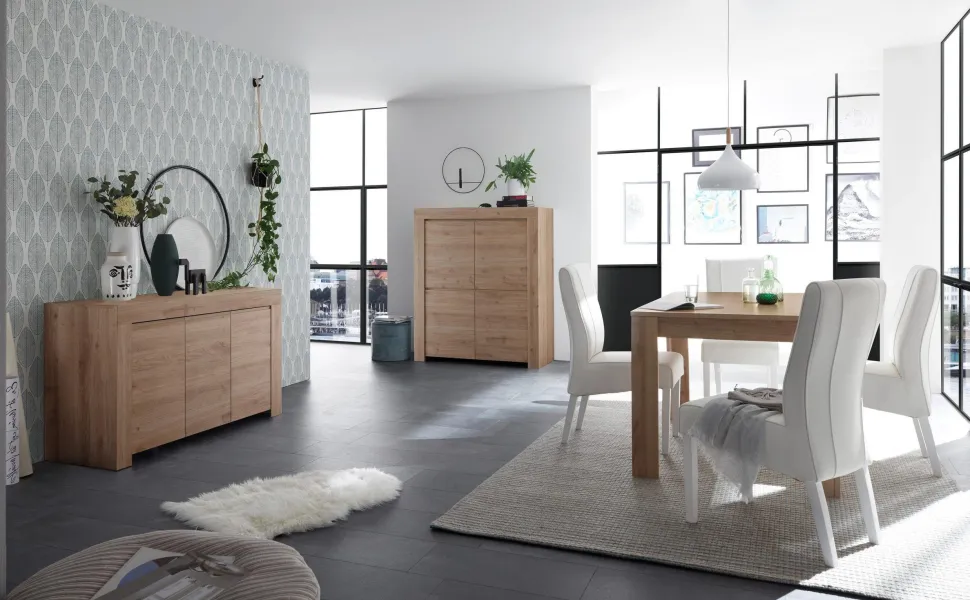 Tavolo allungabile linea Clear in Rovere Cadiz