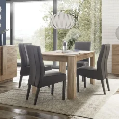 Tavolo allungabile linea Sax in finitura Rovere Mercure
