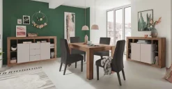 Tavolo allungabile linea Verona in Rovere Mercure