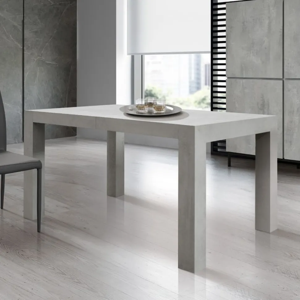 Tavolo allungabile Lois finitura Cemento disponibile in 2 misure e 3 colori