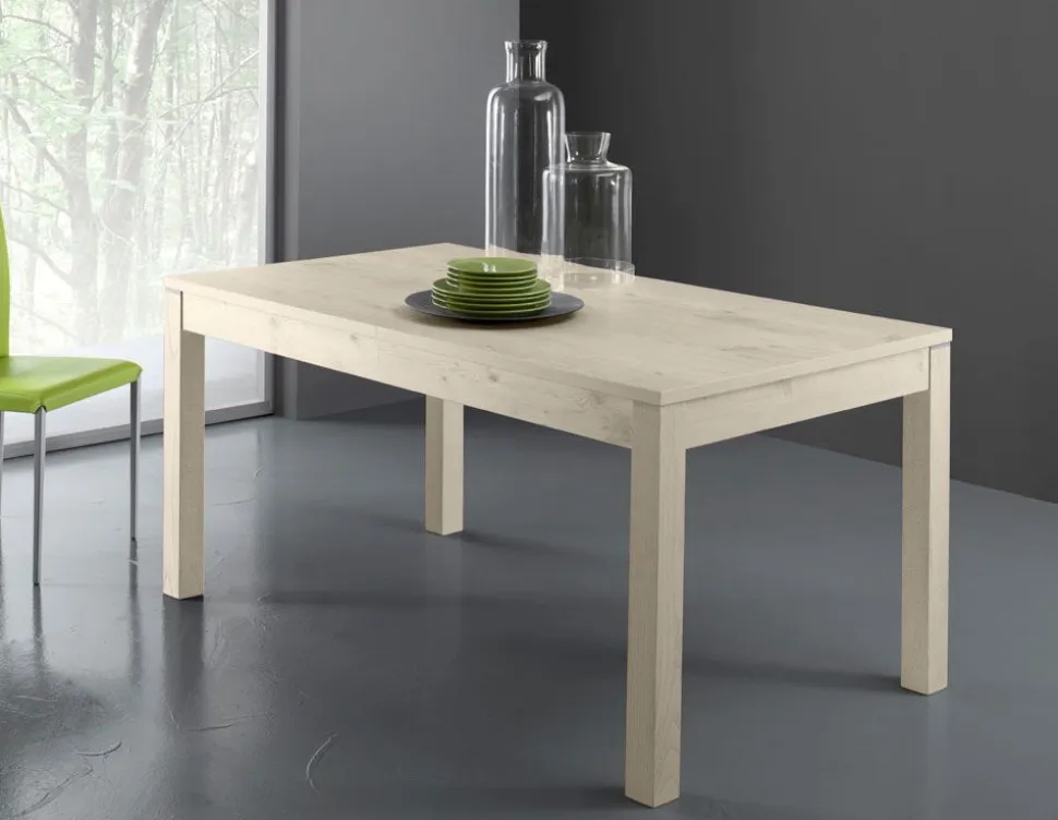 Tavolo allungabile Nevada 130x90 cm colore abete bianco
