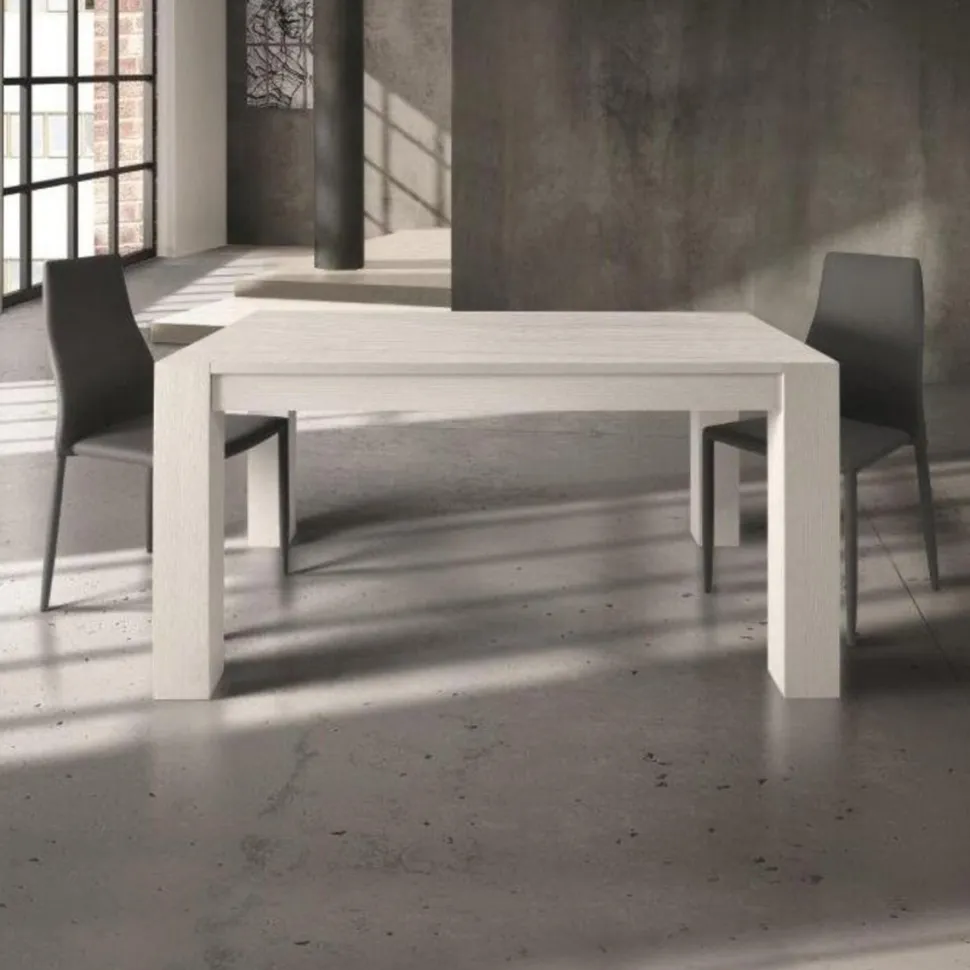 Tavolo allungabile Pamel in finitura Bianco disponibile in 3 misure