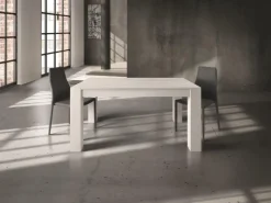 Tavolo allungabile Pamel in finitura Bianco disponibile in 3 misure