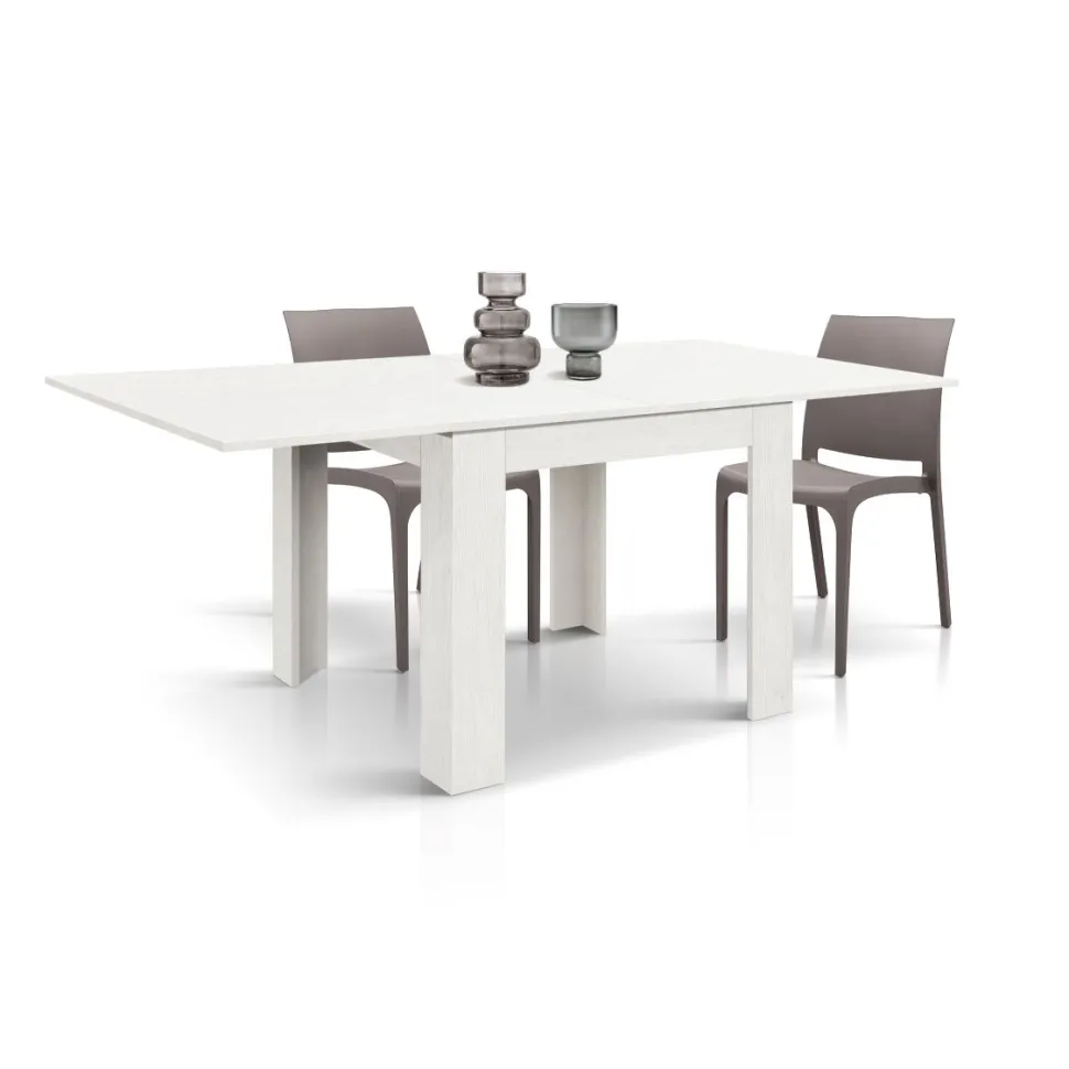 Tavolo allungabile raddoppiabile a libro Buck 90x90 disponibile in 4 colori