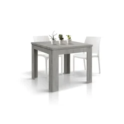 Tavolo allungabile raddoppiabile a libro Buck 90x90 disponibile in 4 colori