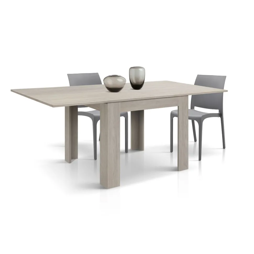 Tavolo allungabile raddoppiabile a libro Buck 90x90 disponibile in 4 colori